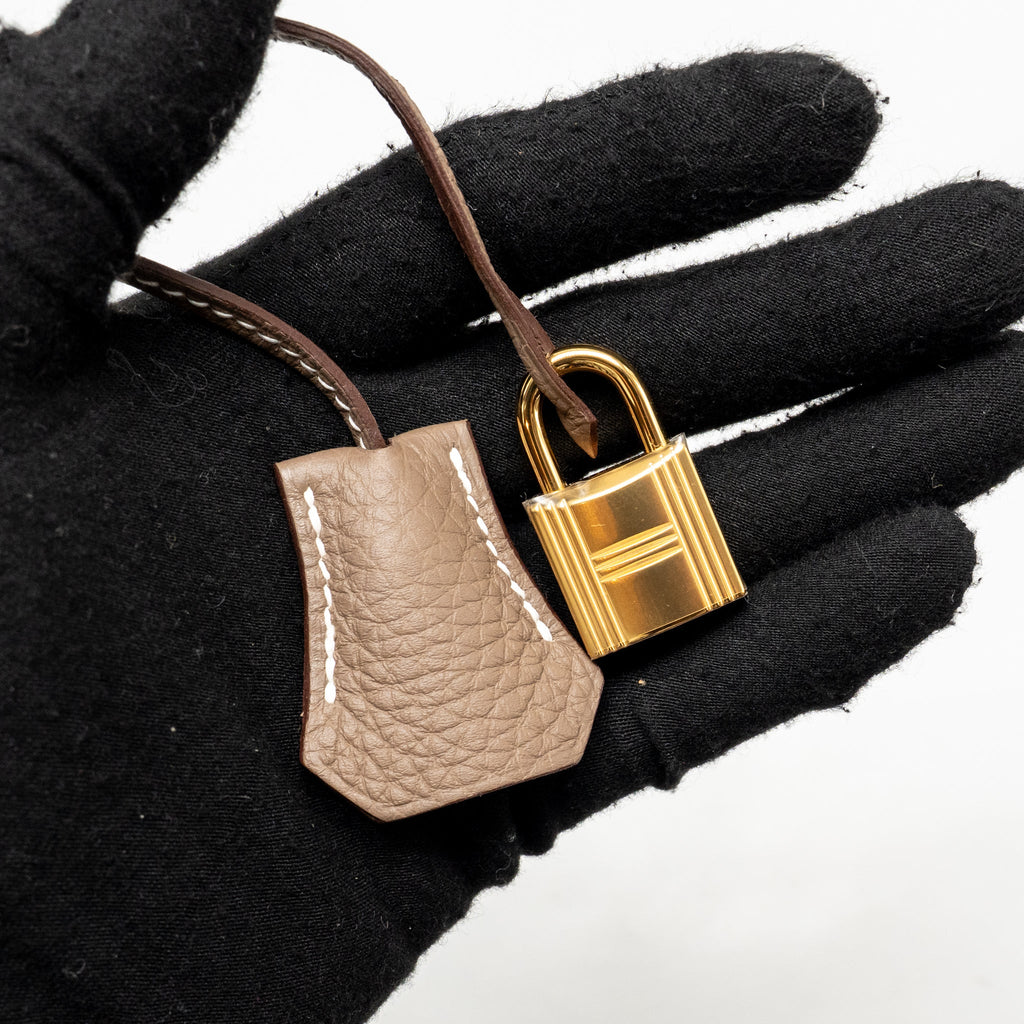 Hermes Kelly 25 Togo Etoupe GHW