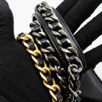 CHANEL 19 WALLET ON CHAIN LAMBSKIN BLACK MULTICOLOUR HARDWARE (MICROCHIP)