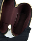 CHANEL 21K VANITY PHONE HOLDER WITH CHAIN CAVIAR BLACK LGHW