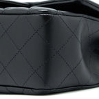 CHANEL MINI RECTANGULAR FLAP BAG LAMBSKIN BLACK LGHW (MICROCHIP)
