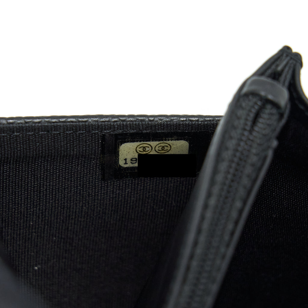 CHANEL WALLET ON CHAIN CAVIAR BLACK SHW