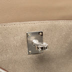 HERMES MINI KELLY PLUCH GRIZZLY/SWIFT/MOUTON MERINOS GRIS CAILLOU/ECRU/ETOUPE SHW