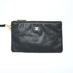 CHANEL SMALL 22 BAG WHITE LETTER SHINY CALFSKIN GHW (MICROCHIP)