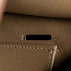 HERMES MINI KELLY PLUCH GRIZZLY/SWIFT/MOUTON MERINOS GRIS CAILLOU/ECRU/ETOUPE SHW
