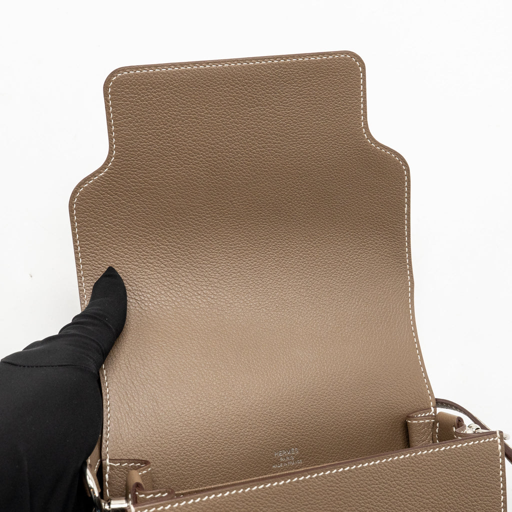 Hermes Mini Roulis Evercolor Etoupe SHW
