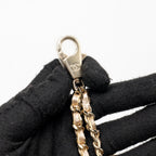 CHANEL 25C COIN POUCH AND AIRPODS CASE METALLIC LAMBSKIN GOLD GHW (MICROCHIP)