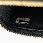 CHANEL SMALL VANITY CLUTCH WITH CHAIN CC PEARL CAVIAR BLACK LGHW