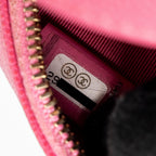 CHANEL ROUND VANITY WITH CHAIN CAVIAR PINK LGHW