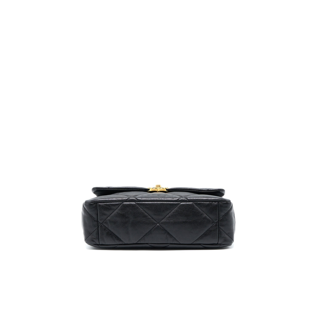 CHANEL MEDIUM 19 BAG GOATSKIN BLACK MULTICOLOUR HARDWARE