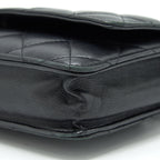 CHANEL WALLET ON CHAIN LAMBSKIN BLACK SHW