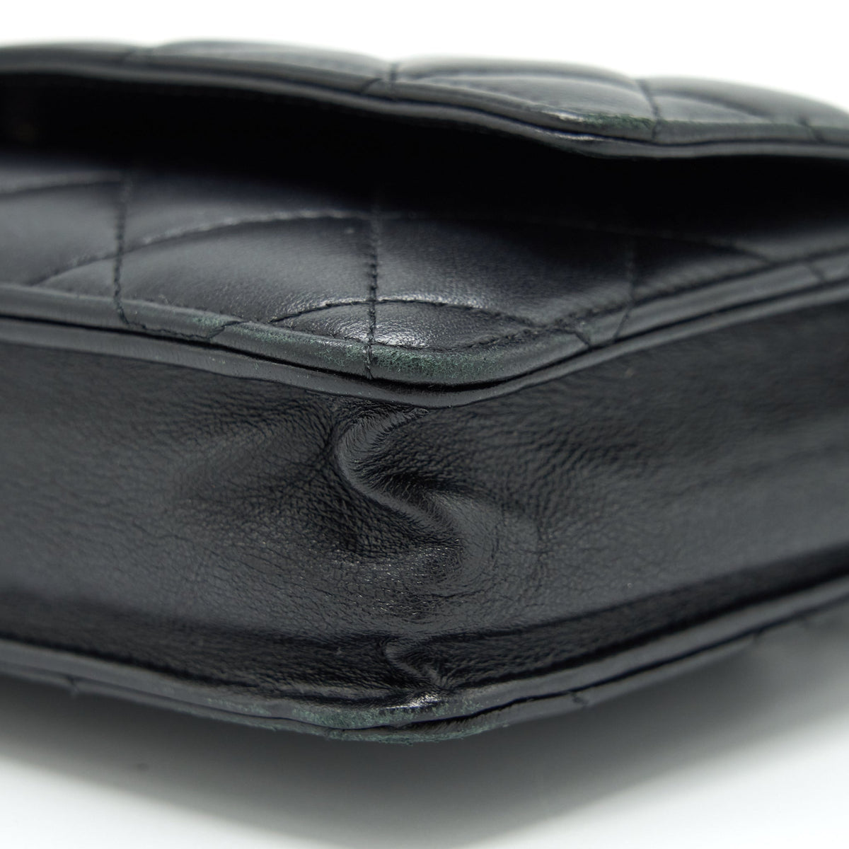 CHANEL WALLET ON CHAIN LAMBSKIN BLACK SHW