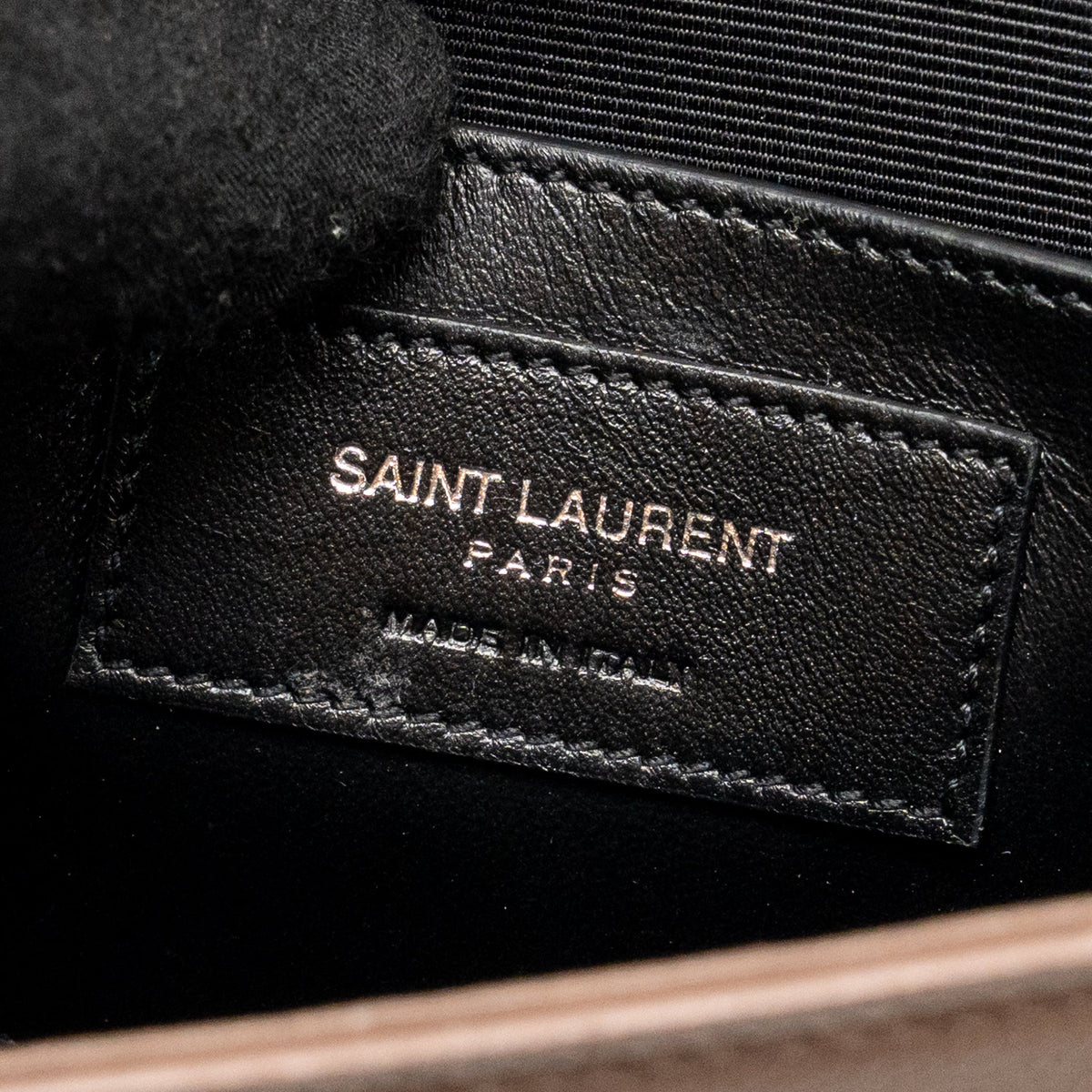 Saint Laurent/YSL Kate Clutch Grained Calfskin Beige SHW