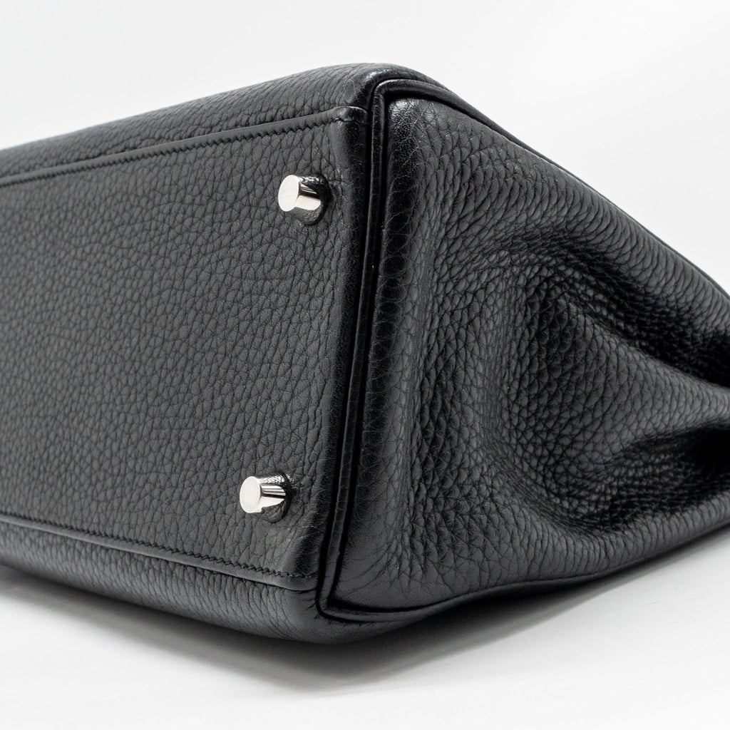 Hermes Kelly 28 Clemence Black SHW