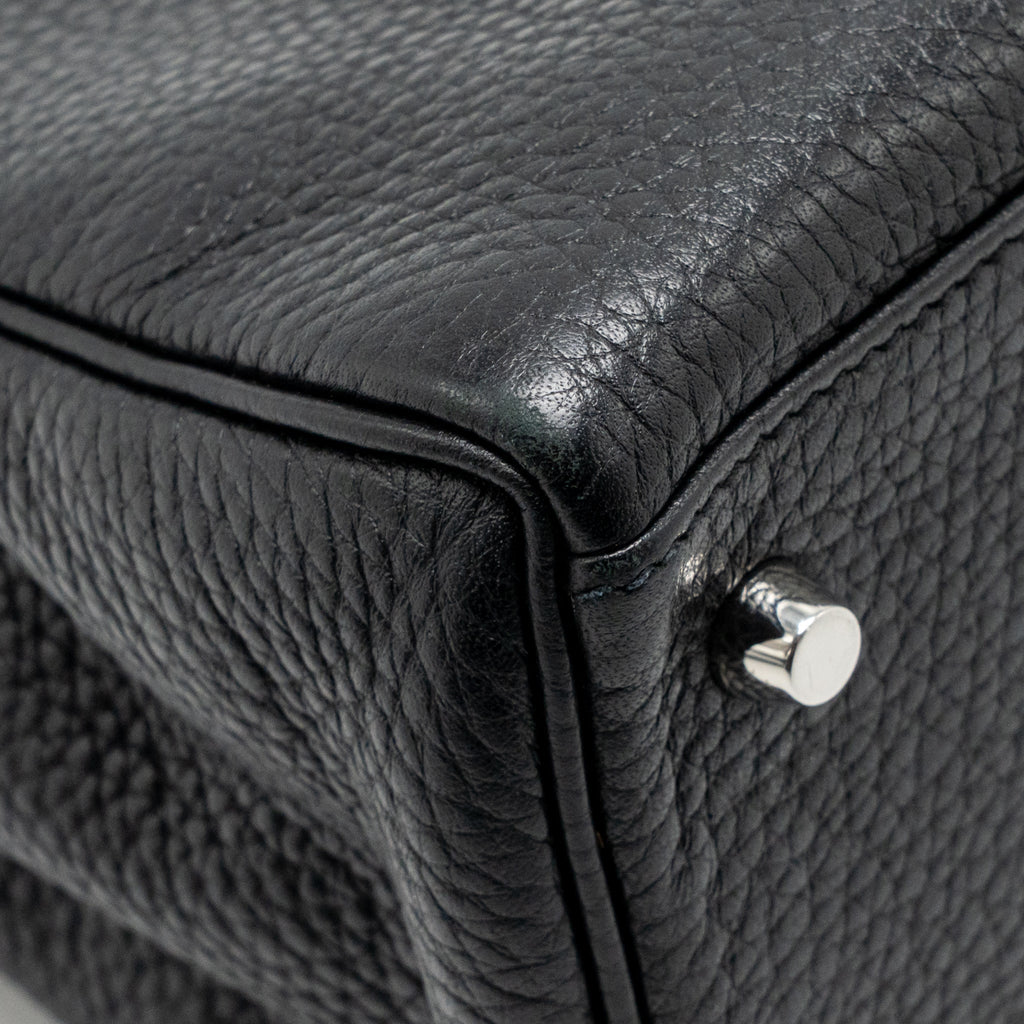 Hermes Kelly 28 Clemence Black SHW