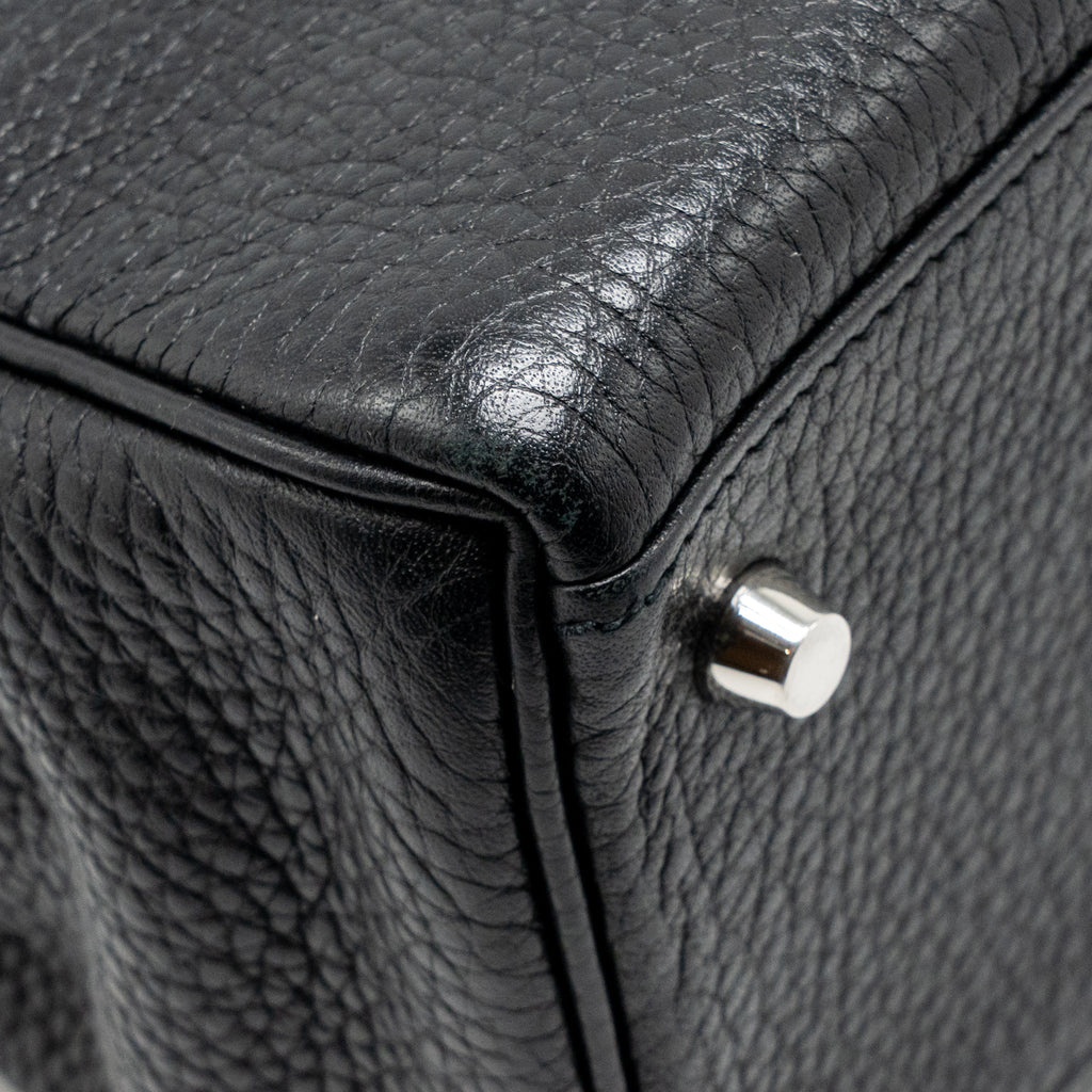 Hermes Kelly 28 Clemence Black SHW