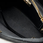 CHANEL MINI 31 BAG SHINY CALFSKIN BLACK LGHW (MICROCHIP)