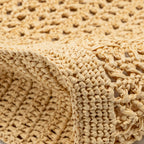 Miu Miu Ivy Crochet Tote Bag Raffia/Cotton/Calfskin Beige SHW