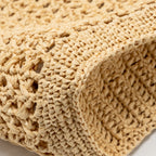 Miu Miu Ivy Crochet Tote Bag Raffia/Cotton/Calfskin Beige SHW