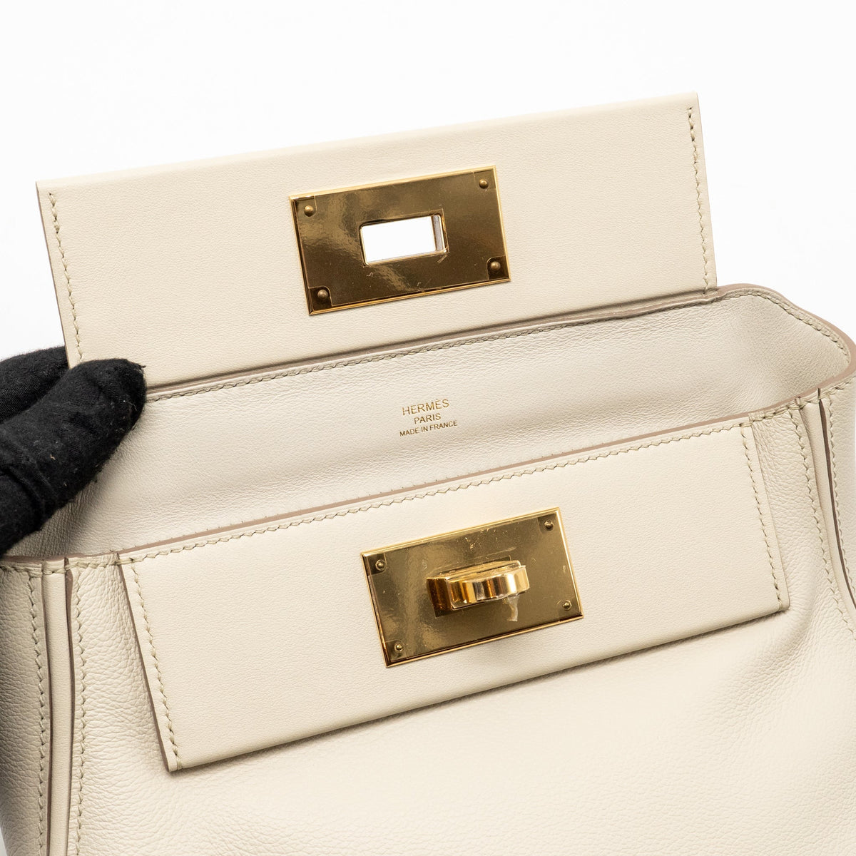 Hermes Mini 24/24 2424-21 bag evercolor / swift beton GHW