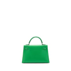 Hermes Mini Kelly 20cm Chevre 1K Bambou SHW
