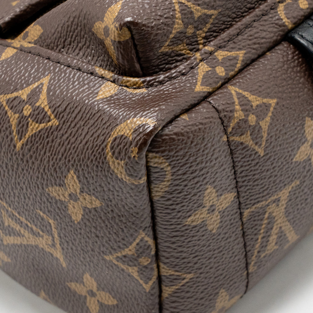 Louis Vuitton Palm Springs Mini Monogram Canvas/Leather Brown/Black GHW
