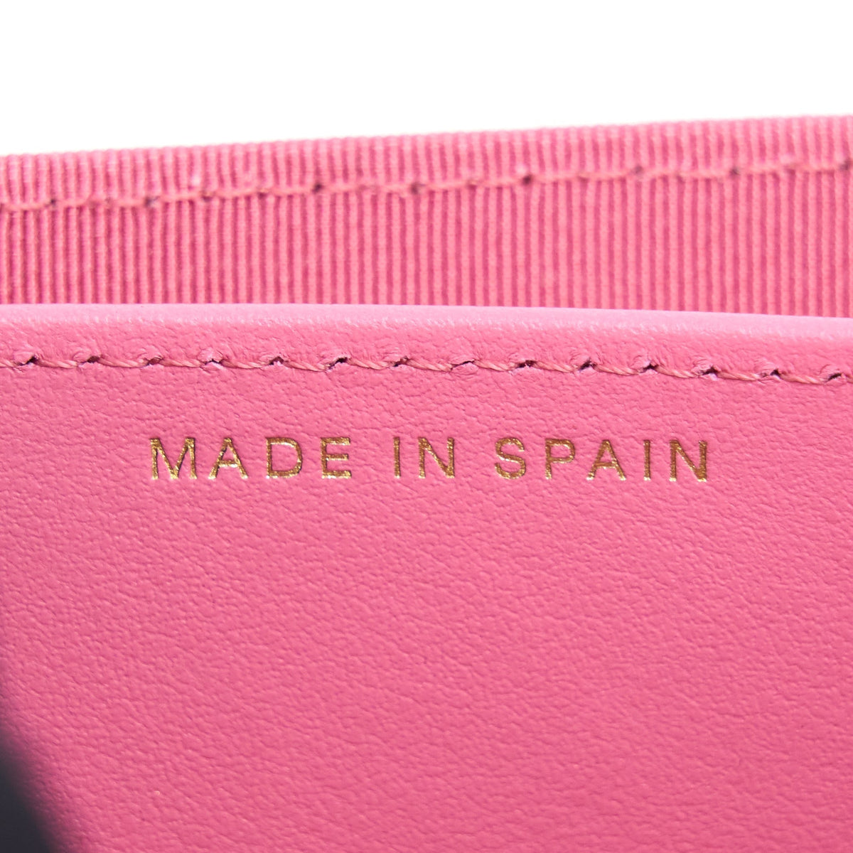 CHANEL MINI FLAP CARD HOLDER CAVIAR PINK LGHW