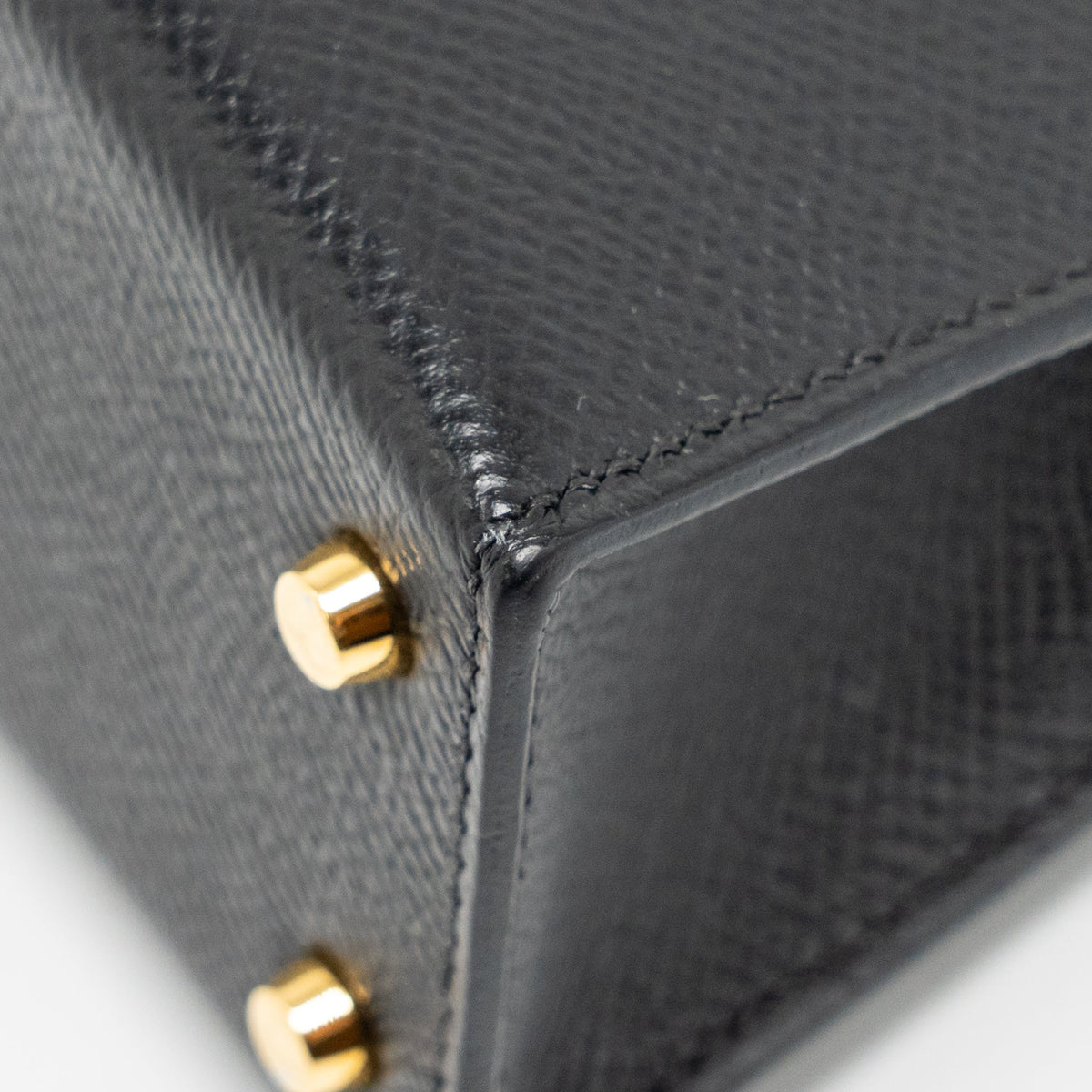 HERMES MINI KELLY II EPSOM BLACK GHW