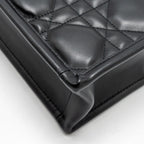 DIOR DIORAMOUR MINI DIOR BOOK TOTE MACROCANNAGE CALFKSIN BLACK LGHW