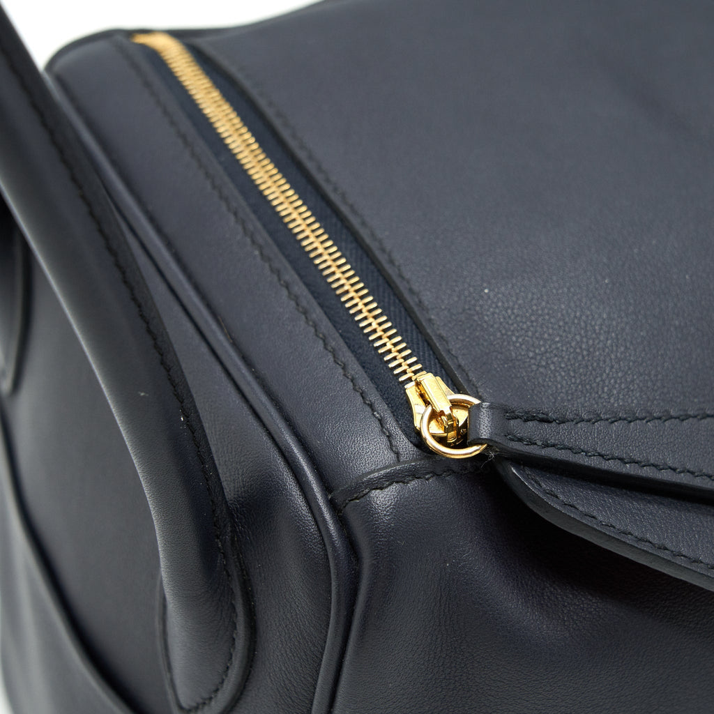 HERMES LINDY 26 SWIFT NAVY AND ORANGE GHW