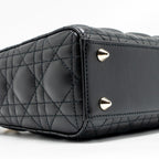 DIOR MY ABCDIOR SMALL LADY DIOR LAMBSKIN BLACK LGHW