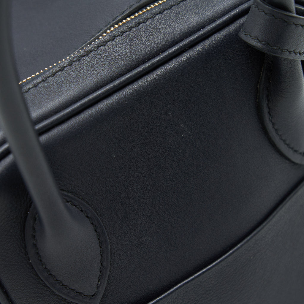 HERMES LINDY 26 SWIFT NAVY AND ORANGE GHW