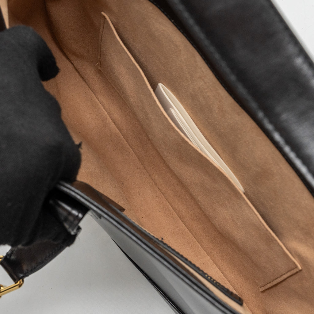GUCCI JACKIE 1961 MEDIUM BAG CALFSKIN BLACK GHW