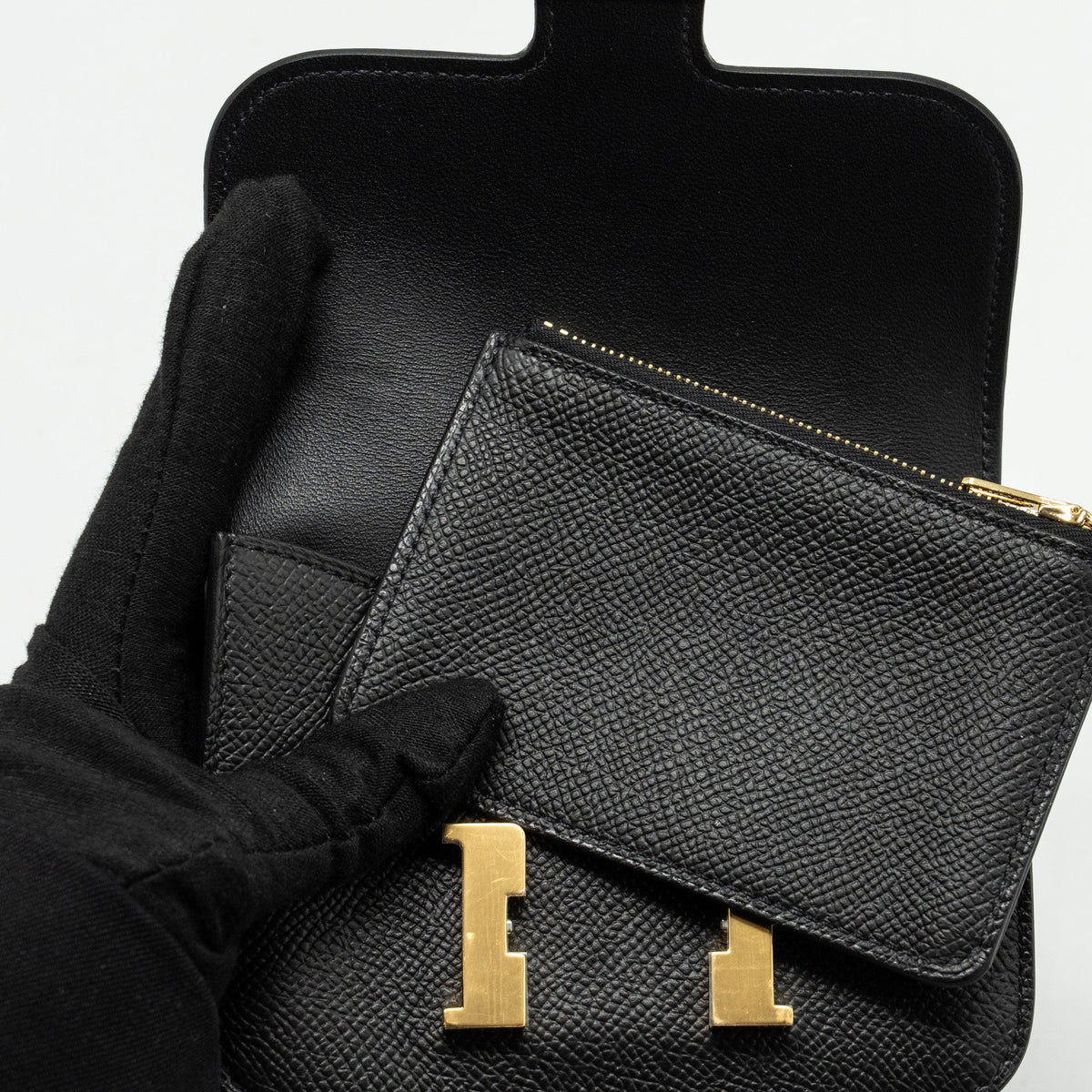 HERMES CONSTANCE SLIM EPSOM BLACK GHW
