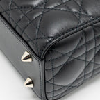 DIOR MY ABCDIOR SMALL LADY DIOR LAMBSKIN BLACK LGHW