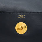 HERMES LINDY 26 SWIFT NAVY AND ORANGE GHW