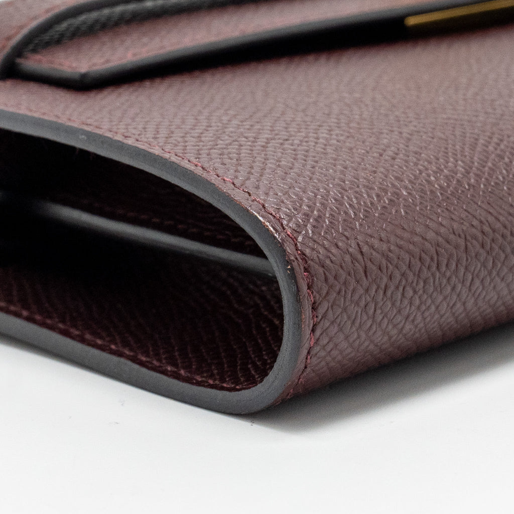 Hermes Kelly To Go Epsom Bordeaux GHW