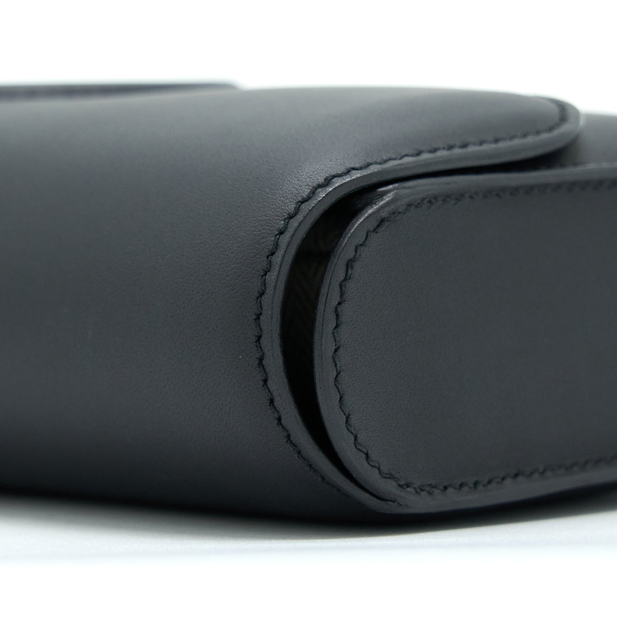 Hermes Cherche MIDI Clutch Bag Monsieur Black GHW
