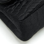 CHANEL 2.55 REISSUE FLAP BAG SATIN BLACK GHW