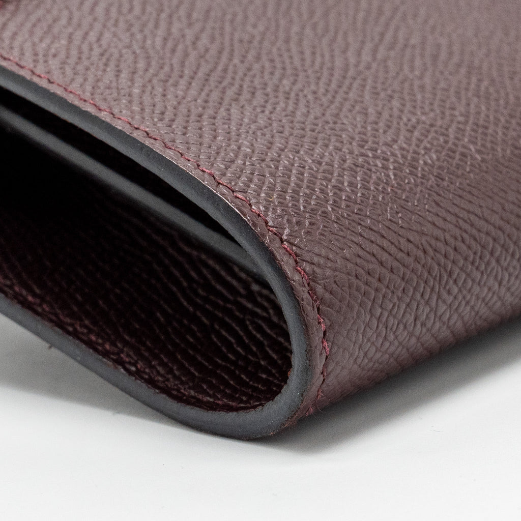 Hermes Kelly To Go Epsom Bordeaux GHW