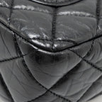 CHANEL MEDALLION QUILTED FLAP BAG AGED CALFSKIN BLACK MULTICOLOUR HARDWARE