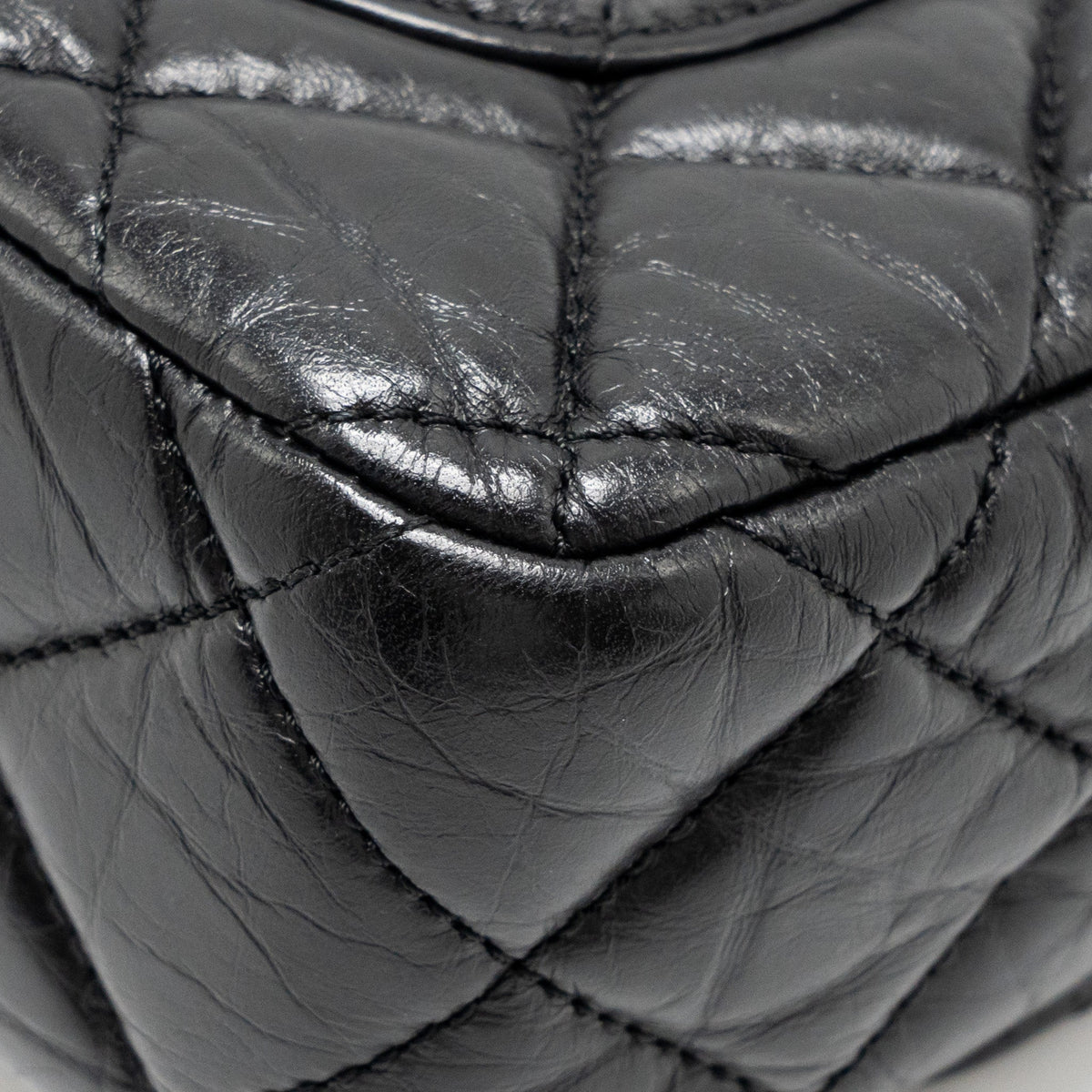 CHANEL MEDALLION QUILTED FLAP BAG AGED CALFSKIN BLACK MULTICOLOUR HARDWARE