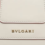 BVLGARI TOP HANDLE SERPENTI BAG CALFSKIN WHITE / RED LGHW