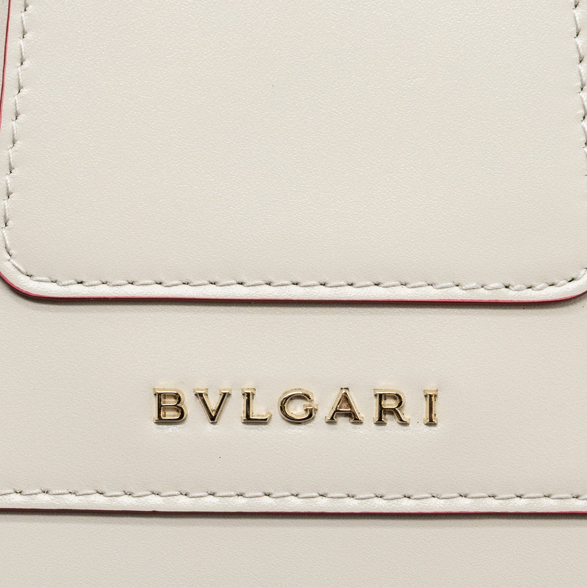 BVLGARI TOP HANDLE SERPENTI BAG CALFSKIN WHITE / RED LGHW