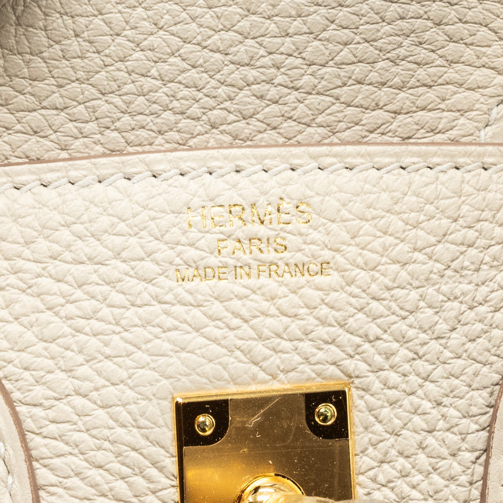 Hermes Birkin 25 Togo Craie GHW