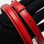 BVLGARI TOP HANDLE SERPENTI BAG CALFSKIN WHITE / RED LGHW