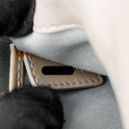 Dior Cannane Quilted Lady Dior Chain Clutch Patent Beige SHW