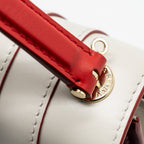 BVLGARI TOP HANDLE SERPENTI BAG CALFSKIN WHITE / RED LGHW