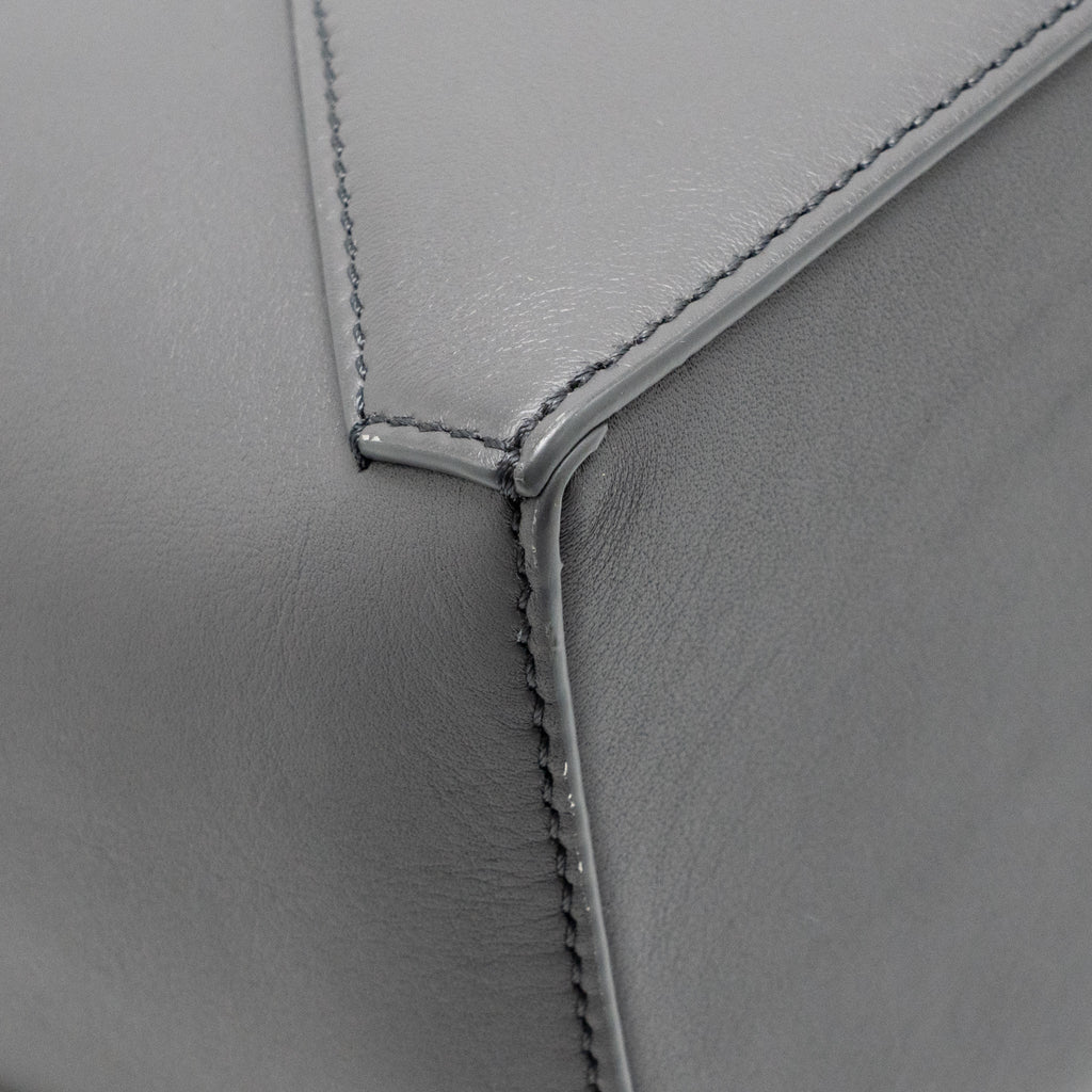 Loewe Small Puzzle Bag Calfskin Dark Grey SHW