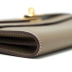 HERMES KELLY LONG WALLET ETOUPE GHW