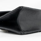 Chanel Small Envelope Flap Bag Chevron Calfskin Black GHW